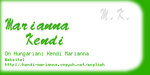 marianna kendi business card